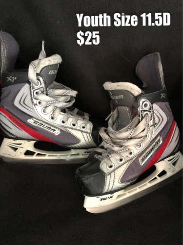Bauer Hockey Skates Youth Size 11.5