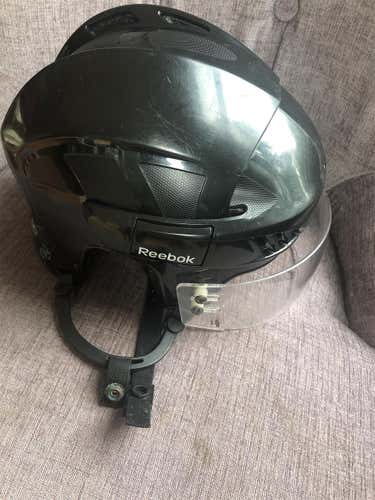 Reebok Black Helmet Tron Visor Ccm Cage