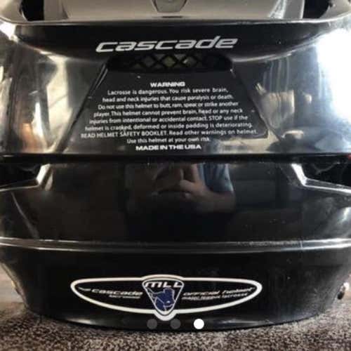 R Helmet Black and Orange Barely Used