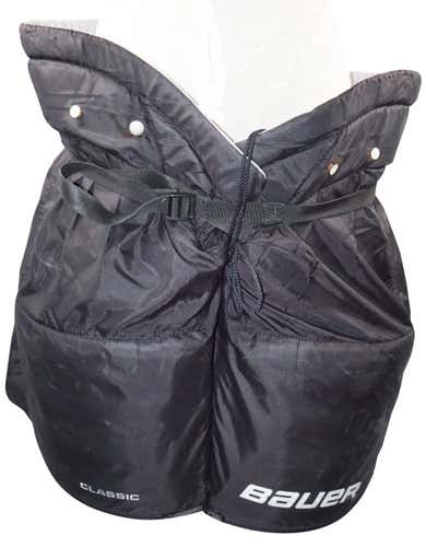 BAUER BLACK GOALIE PANTS ICE OR ROLLER HOCKEY - GOAL SENIOR ADULT XL 36-40" USED