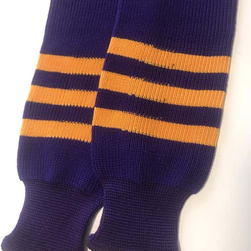 New Hockey Socks Purple/Yellow (Monarchs)