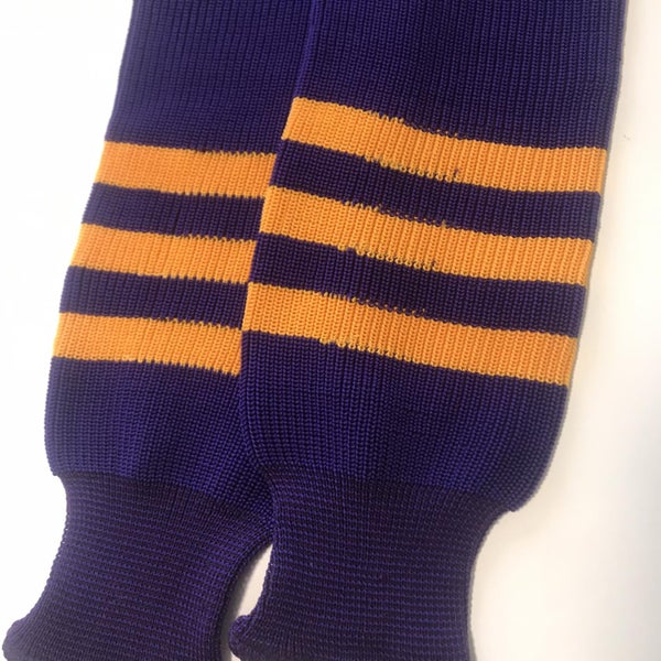New Hockey Socks Purple/Yellow (Monarchs)
