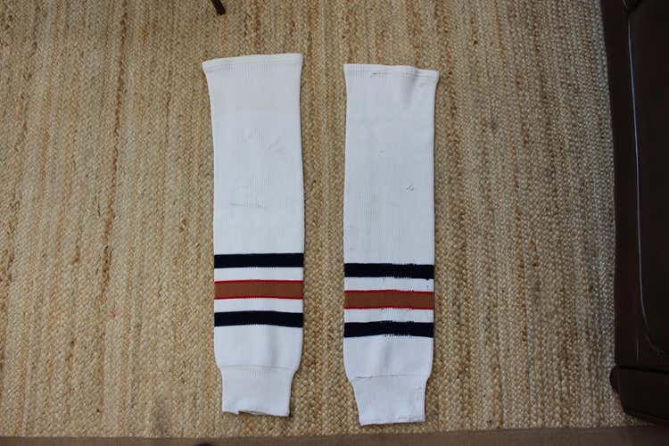 Edmonton Oilers Hockey Socks Senior Pro Stock (Away)
