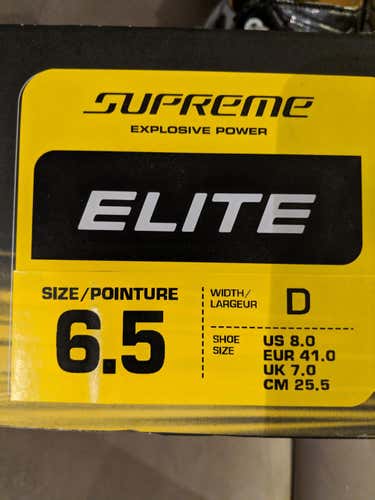 Bauer Supreme 180 / elite Hockey Skates Size 6.5