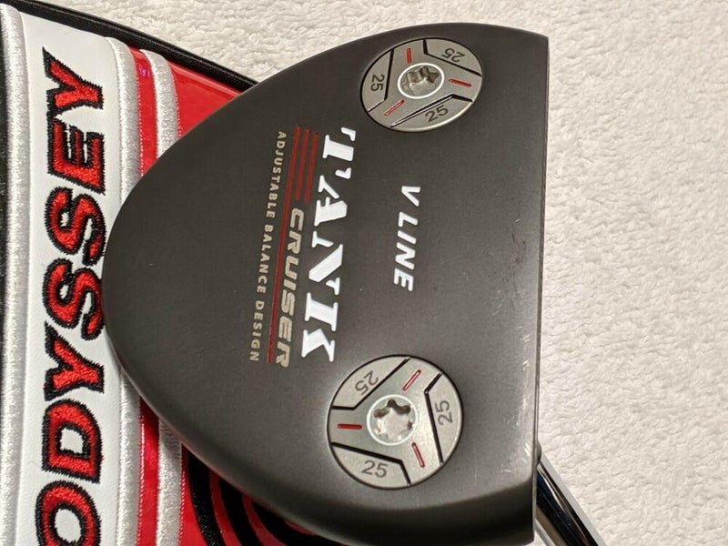 ODYSSEY V-LINE TANK CRUISER 46" ARM LOCK PUTTER W MATCHING HEAD COVER