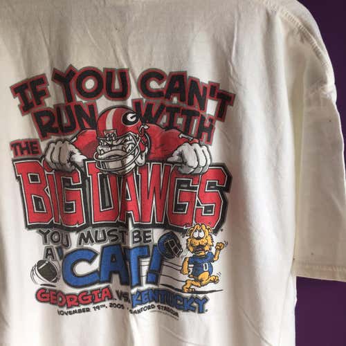 UGA Bulldogs Vs Kentucky 2005 Size XlShirt Adult