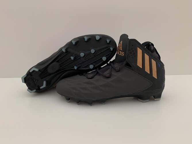 NEW! Size 10 Adidas Freak LAX Mid Lacrosse Cleats Black / Copper