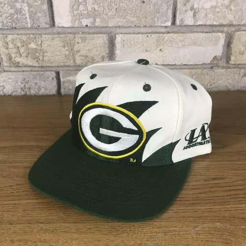 Vintage Logo Athletic Green Bay Packers Sharktooth Snapback Hat Cap Farve Vtg OG