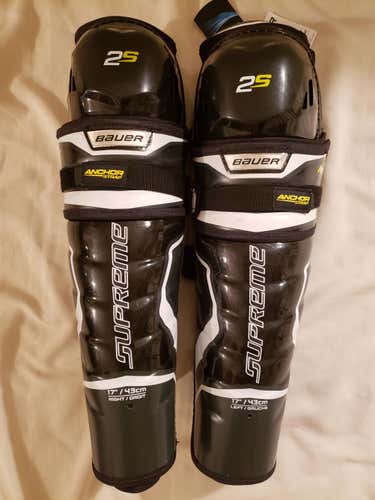 New Senior Bauer 2S Supreme Shin Pads