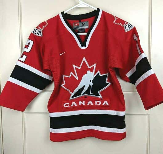 2002 Jerome Iginla Team Canada Olympics Salt Lake Nike Hockey Jersey Youth M