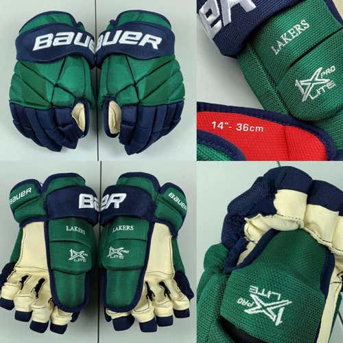 (BRAND NEW) BAUER VAPOR 1X PRO LITE 14" WHALERS COLORS GLOVES