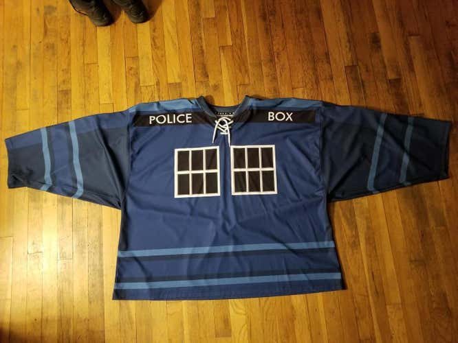 Dr Who Tardis Inspired Goalie Sized Jersey