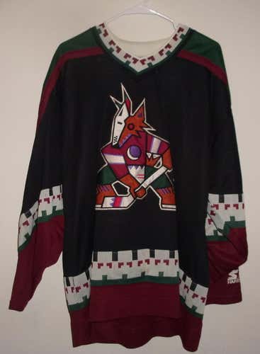 Phoenix Coyotes Vintage Hockey Jersey (Starter) (Adult-XL)