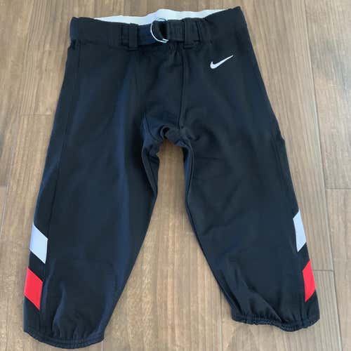 New Nike Custom Vapor Pro Training Pant Slant Stripe Mens L Black $100