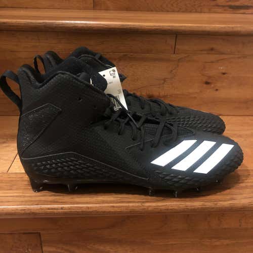 Adidas Freak X Carbon Mid Football Cleats Black White Size 12 B37101