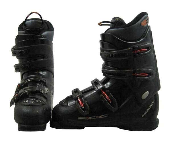 Rossignol Roc Cockpit Ski Boots Mondo 28.5 Mens 10.5 Black/Red - USED
