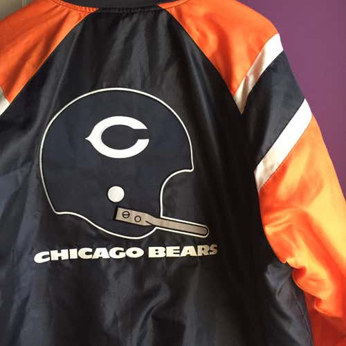 NFL Chicago Bears Jacket Size XXL Comfortable Warm Fall Winter Bomber Adult