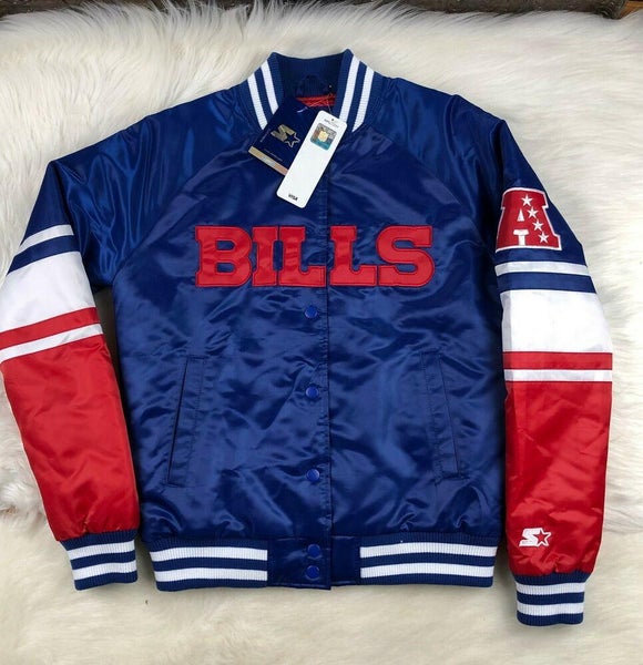 NFL Buffalo Bills Women's Starter Jacket, Royal Blue & Red [Super