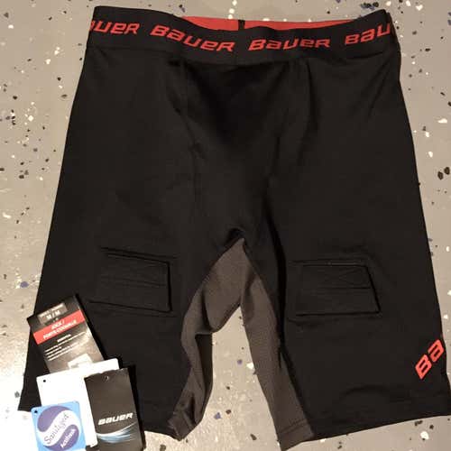 New Never Worn Bauer Senior jock shorts with cup