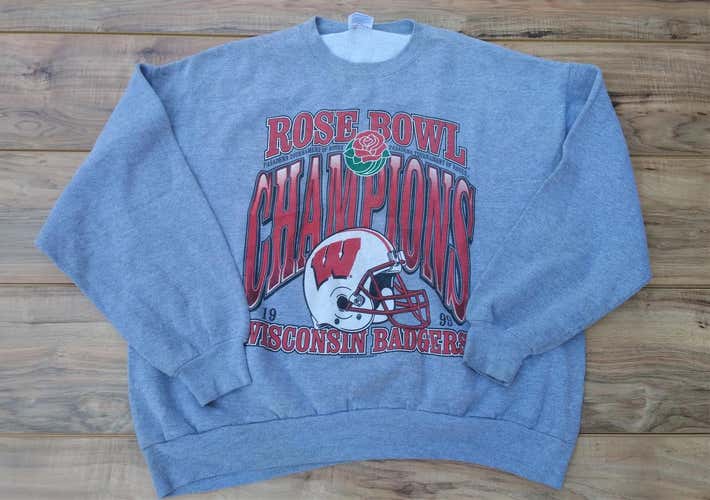 Wisconsin Badgers NCAA College Football 1999 Rose Bowl Vintage Sweatshirt SIZE XXL GREAT CONDITION!