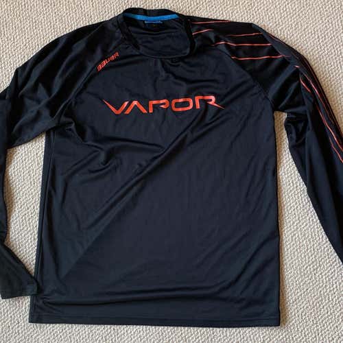 Bauer Vapor Long Sleeve Base Layer Shirt - Black