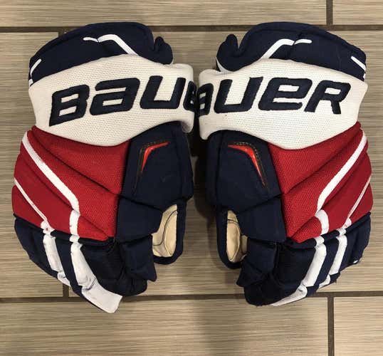 TJ Oshie Washington Capitals Bauer Vapor APX2 Gloves Senior Pro Stock