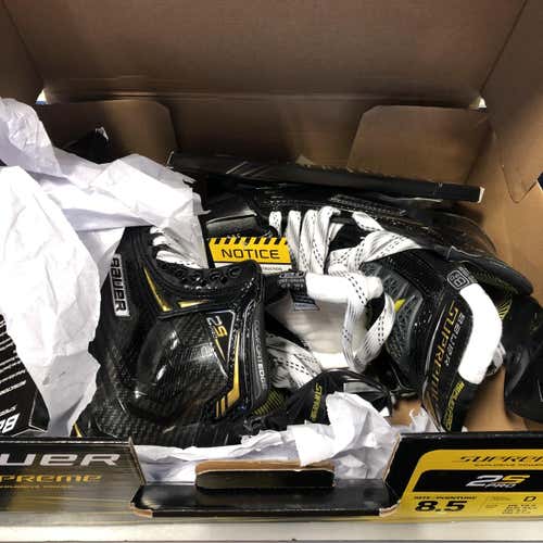 New Bauer Supreme 2S Pro Hockey Skates Senior Size 8.5