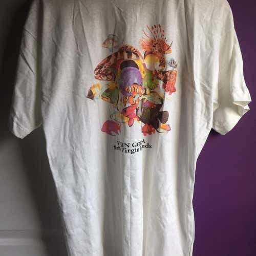 Vintage 90’s British Islands Size XL Fish Graphics Shirt Adult