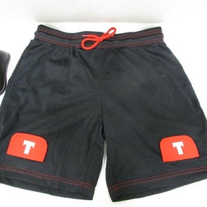 Tron Men`s Loose Fit Ice-Hockey Mesh Jock Shorts with Cup (Senior-Extra Large) No Trades
