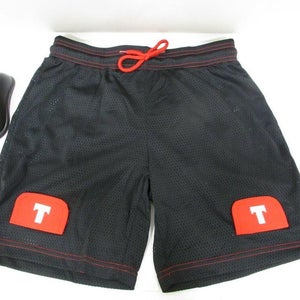 Tron Men`s Loose Fit Ice-Hockey Mesh Jock Shorts with Cup (Senior-Large) No Trades