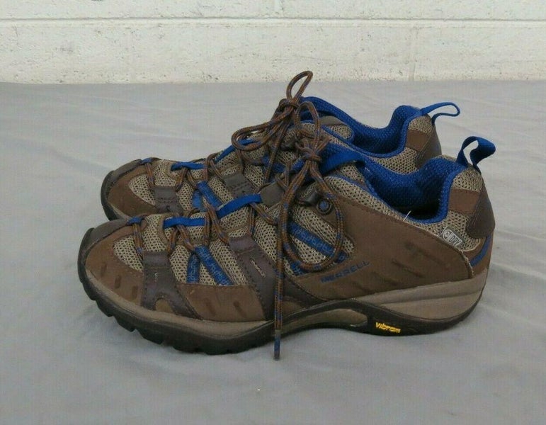 Råd Peck Ansvarlige person Merrell Select Dry Brown & Blue Trail Sneakers w/Vibram Soles Women's 8 EU  38.5 | SidelineSwap
