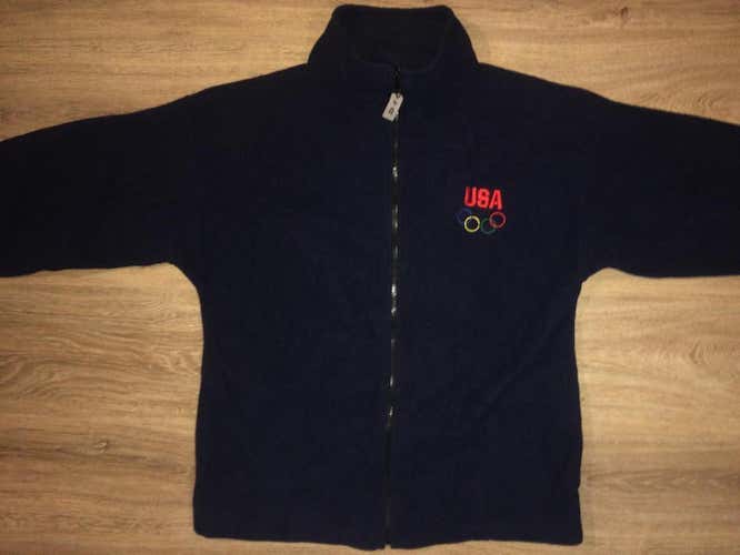 (Medium) Team USA Olympic Rings Fleece Jacket