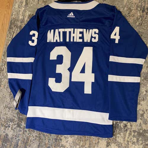 AUSTON MATTHEWS #34 Toronto Maple Leafs Blue Replica Jersey BRAND NEW WITH TAGS