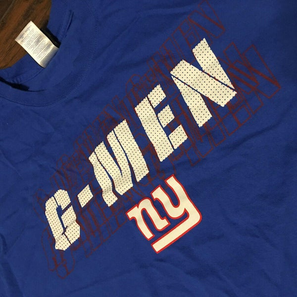 Vision New York Giants G-Men NFL Football Team Apparel Short Sleeve Shirt Size XL