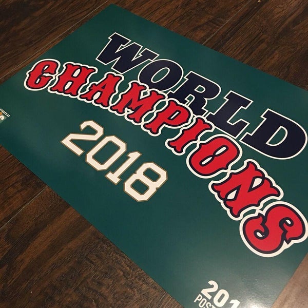 Boston Red Sox 2018 World Series Champion Shirt Men Medium Gildan