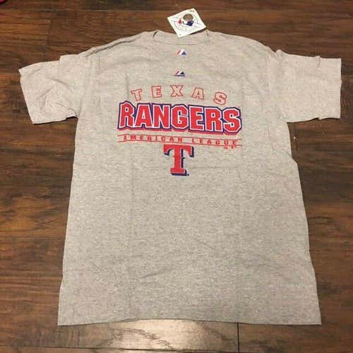 Texas Rangers MLB Majestic Team Apparel short sleeve shirt size Youth Large