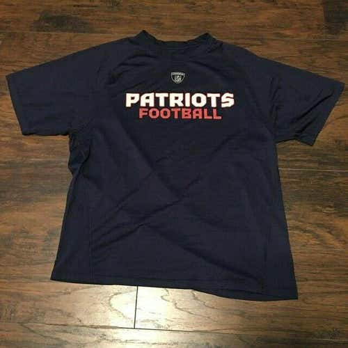 New England Patriots Football NFL Equipment Team Navy tee shirt Sz Large