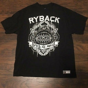 WWE Authentic Wear Ryback Feed Me More Double sided graphic Match shirt Sz XL