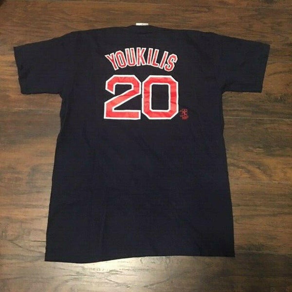 Kevin Youkilis #20 Boston Red Sox Majestic Name and Number T-Shirt
