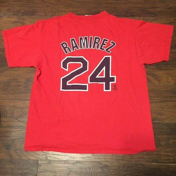 Vintage #24 MANNY RAMIREZ Boston Red Sox MLB Majestic Jersey S