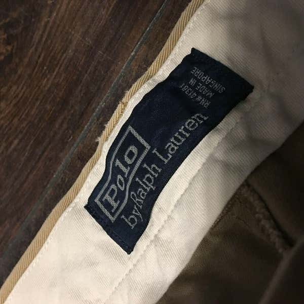 POLO CHINO 2tuck MADE IN USA 34×32 Polo Ralph Lauren Men's Classic-Fit Bedford Chino Pants