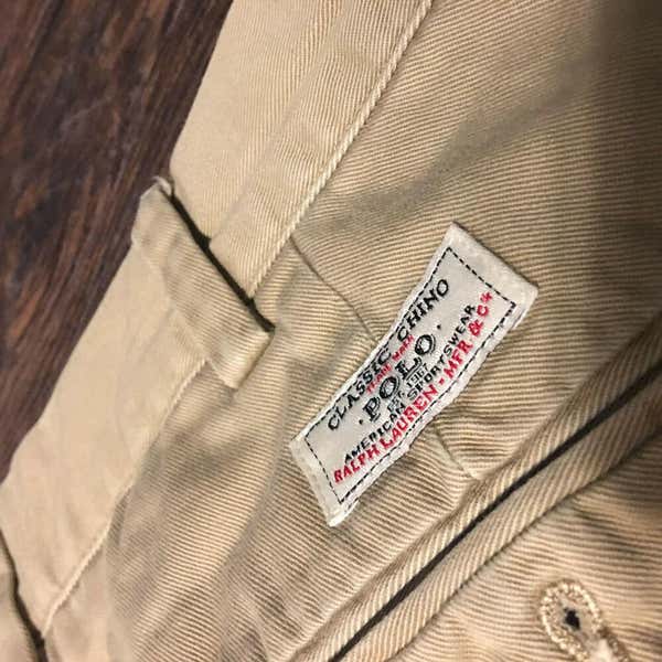 Polo Ralph Lauren Original Classic Khaki Chino Pants size 34