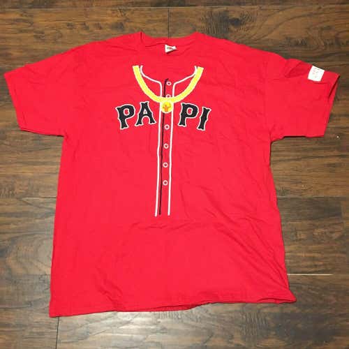 Boston Red Sox MLB David Ortiz "Papi" Specialty Chains Promo T-Shirt size XLarge