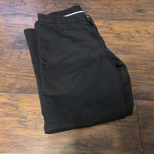 Lee Total Freedom Classic Fit Khaki Black Dress Pants size 32 x 30