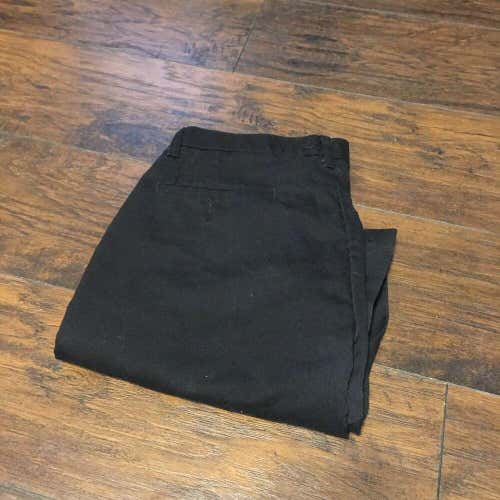 Lee Total Freedom Classic Fit Khaki Black Dress Pants size 33 x 30