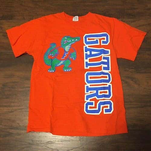 Vintage Florida Gators NCAA Big Logo Orange Tee shirt Size Medium