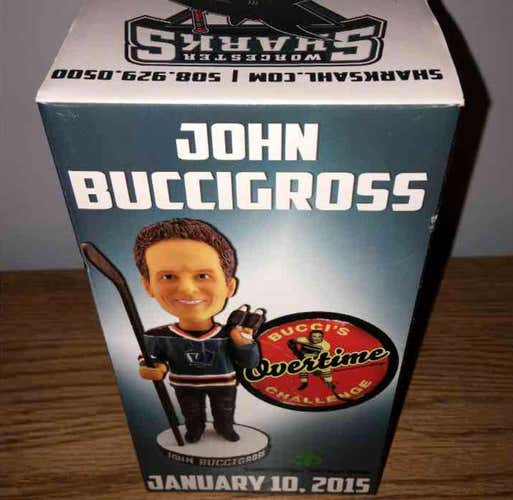John Buccigross Overtime Challenge Worcester Sharks Bobblehead DCU Center SGA