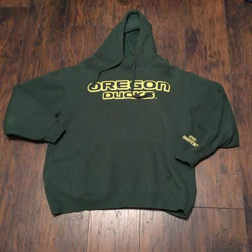 Oregon Ducks NCAA E-Five Premium Green logo hooded Sweatshirt size XLarge