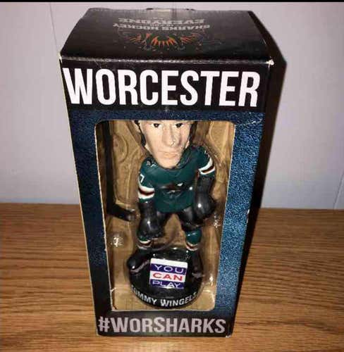 Tommy Wingels Worcester/San Jose Sharks AHL NHL Bobblehead DCU Center SGA