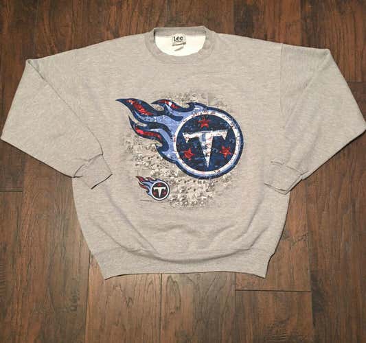 Vintage Tennessee Titans NFL Lee Sport crewneck Sweatshirt Size Large